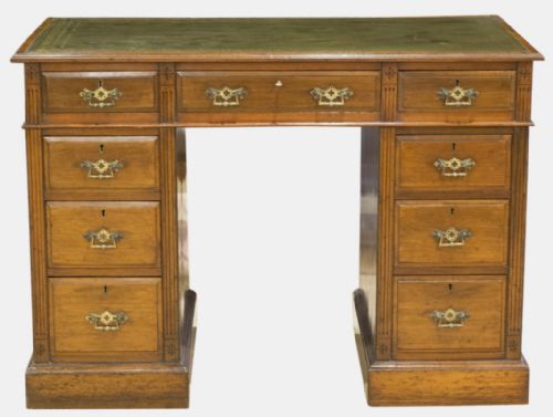 Walnut 3 Section Desk