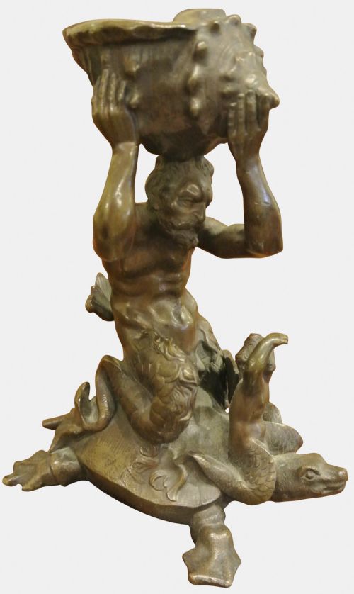 Bronze of Neptune Riding a Turtle