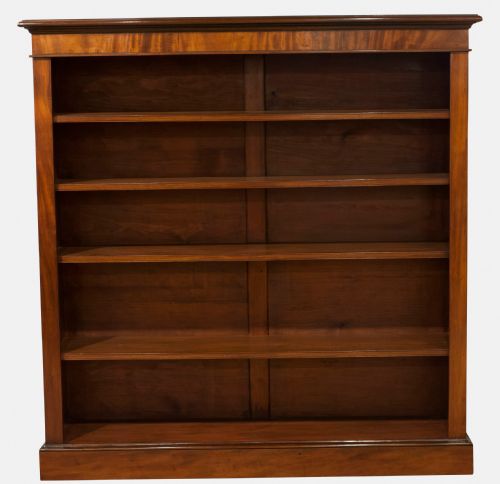Mahogany Open Bookcase