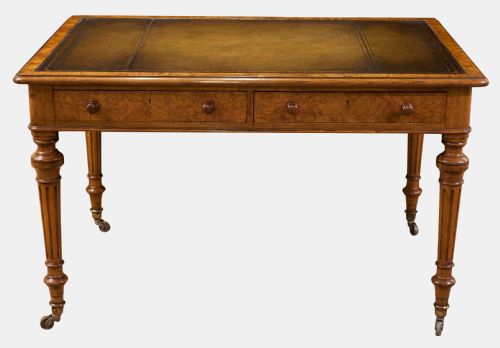 Walnut & Burr Walnut Writing Table