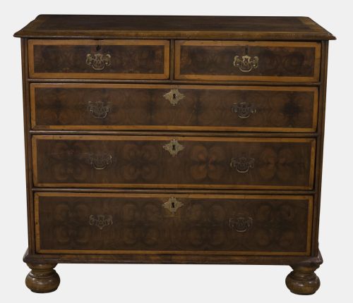 Oyster Walnut Chest of Drawers
