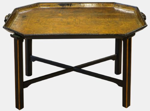 Chinese Export Tray on Stand