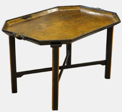 fig 1. Chinese Export Tray on Stand
