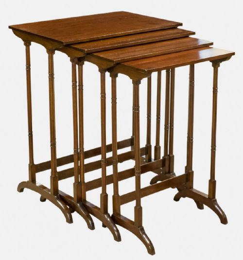 Quartetto Nest of Mahogany Tables