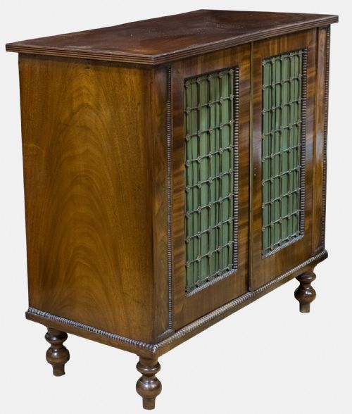 fig 1. Mahogany Cabinet with Grill Doors