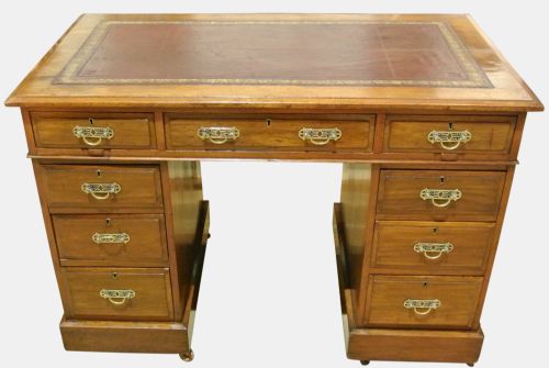 Edwardian Walnut Desk