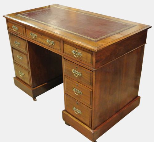 fig 1. Edwardian Walnut Desk