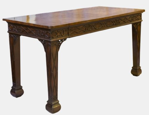fig 1. Chippendale Style Mahogany Serving Table
