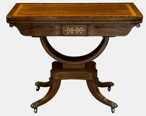 Regency Rosewood Card Table