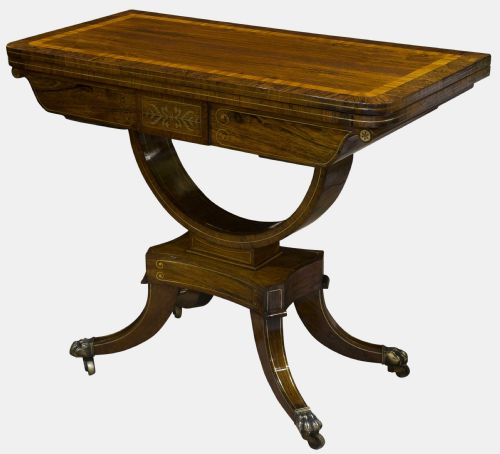 fig 1. Regency Rosewood Card Table