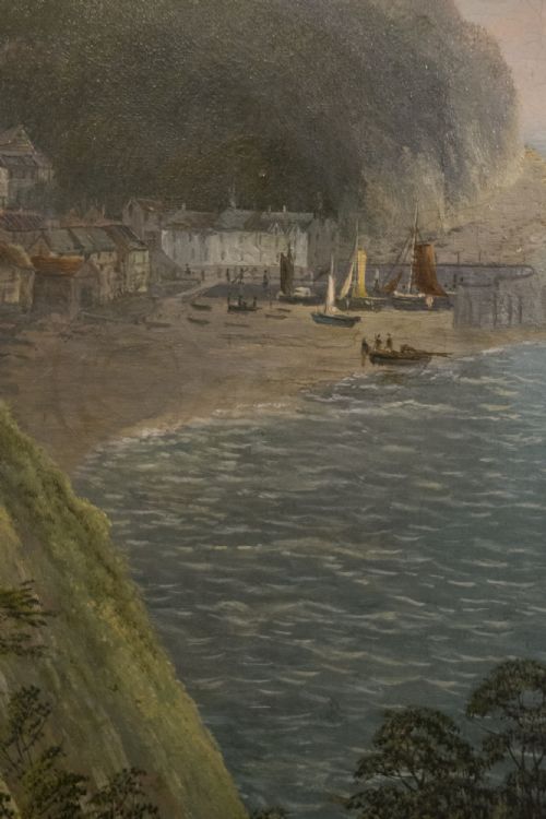 fig 1. Oil on Canvas of Cornish Coastal Scene