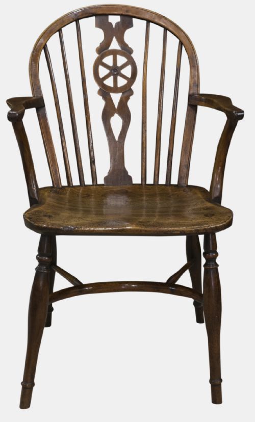 Yew Wheel-back Windsor Chair