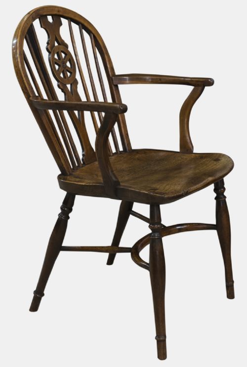 fig 1. Yew Wheel-Back Windsor Chair