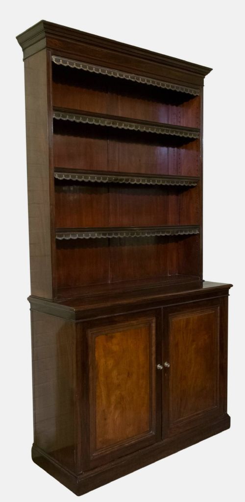 fig 1. Mahogany Library Bookcase