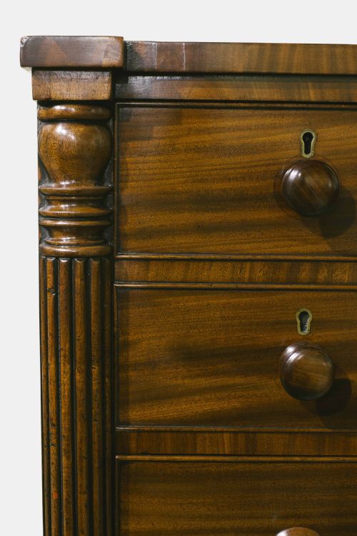 fig 1. Mahogany Chest of Drawers