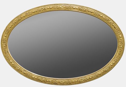 19th Century Oval Gilt Wall Mirror