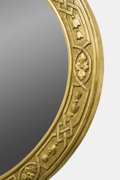 fig 1. 19th Century Oval Gilt Wall Mirror
