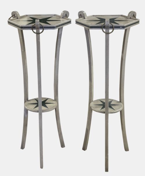 Pair of Painted Stands