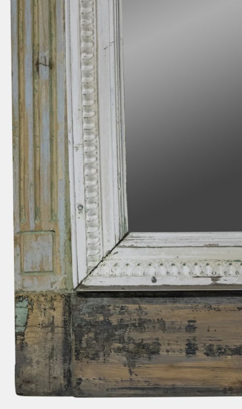 fig 1. French Painted Trumeau Mirror