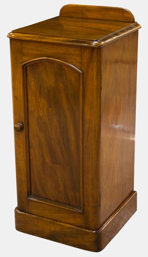 fig 1. Victorian Mahogany Bedside Cabinet