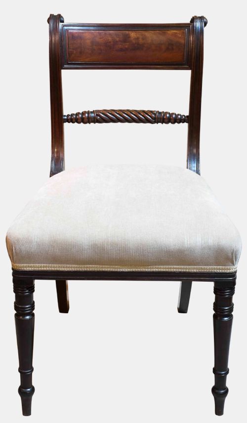 fig 1. Set of 4 Regency Mahogany Chairs