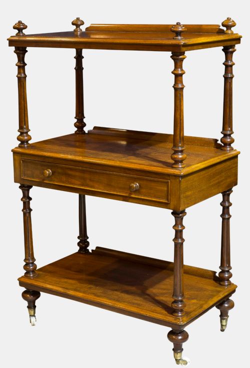 fig 1. Victorian Mahogany 3 Tier Buffet