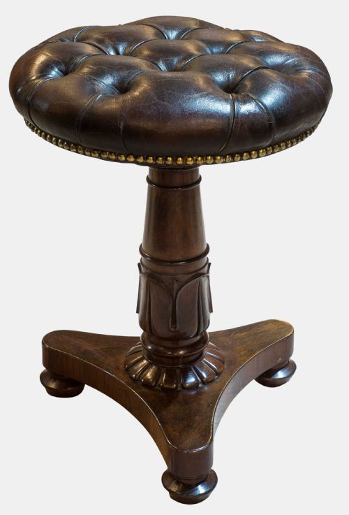 Rosewood Adjustable Music Stool