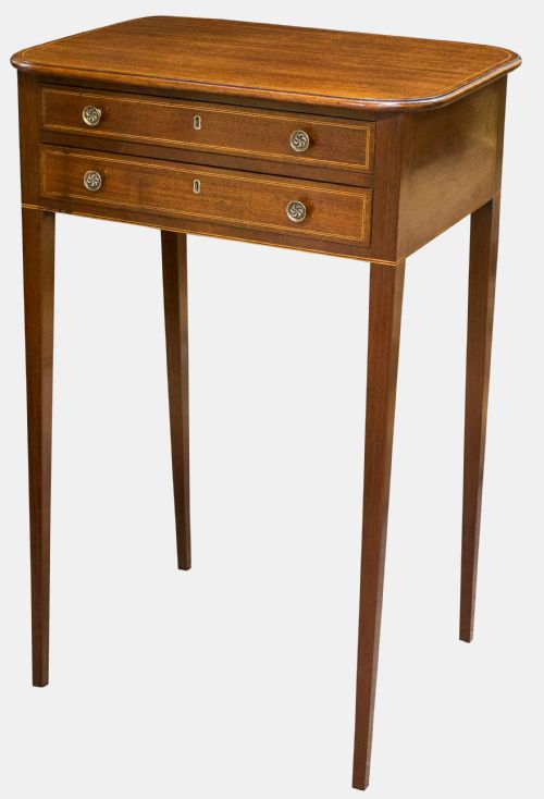 fig 1. George III Mahogany Work Table