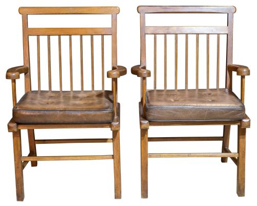 Pair of Pitch Pine Caithness Chairs