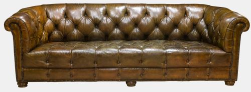 Large Leather Chesterfield