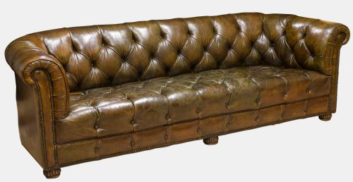 fig 1. Large Leather Chesterfield