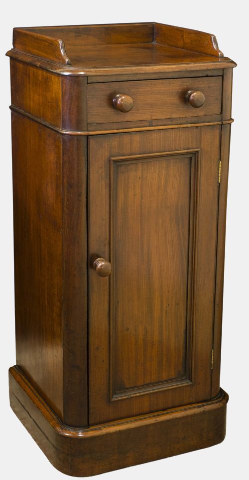 fig 1. Victorian Mahogany Bedside Cupboard