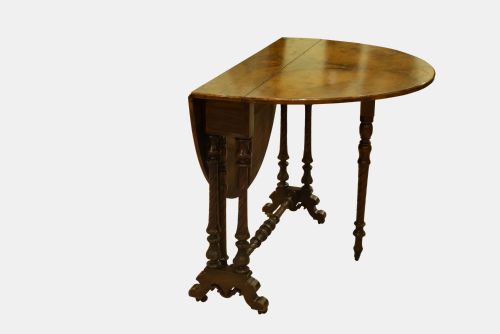 Victorian Burr-walnut Sutherland Table