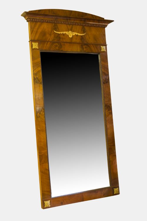 Large& Impressive French Mahogany Framed Mirror