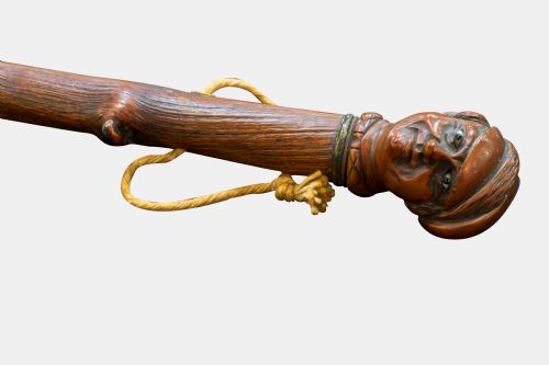 North European Carved Walking Stick
