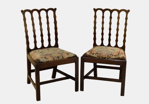 Pair of Mahogany Chippendale Chairs