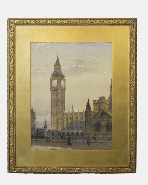 Watercolour Painting of Houses of Parliament