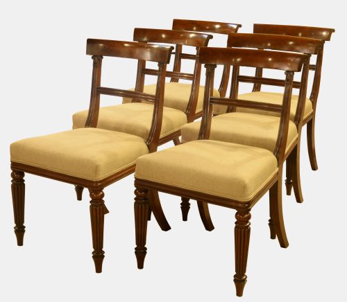 Set of 6 Mahogany Dining Chairs