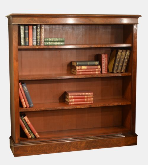 Mahogany Open Bookcase