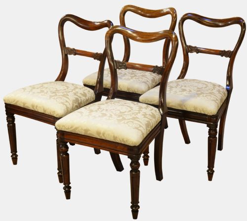 Set of 4 Victorian Rosewood Dining Chairs (Plus 2 Similar)