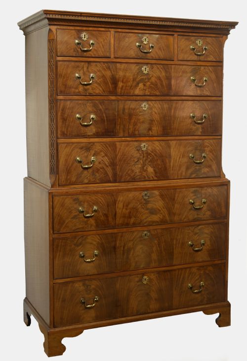 Chippendale Mahogany Tallboy