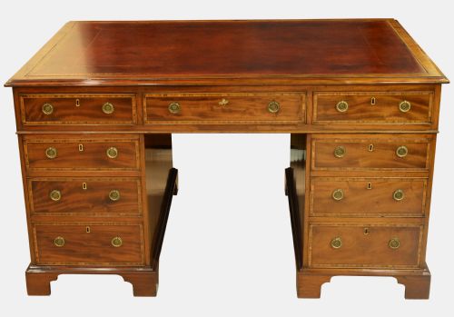 19th Century Mahogany Partners Desk