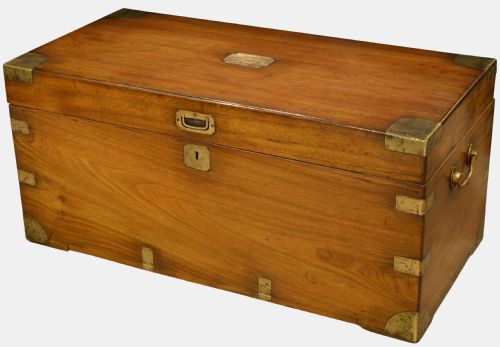 Brass Band Camphor Wood Trunk