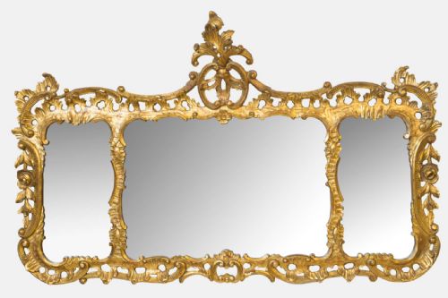 Chippendale Style Giltwood Mirror