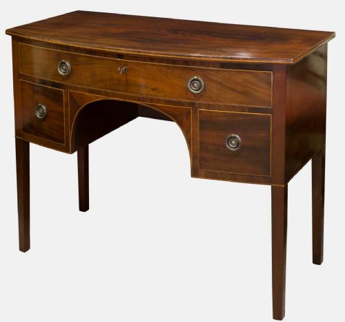 George III Mahogany Lightly Inlaid Sideboard