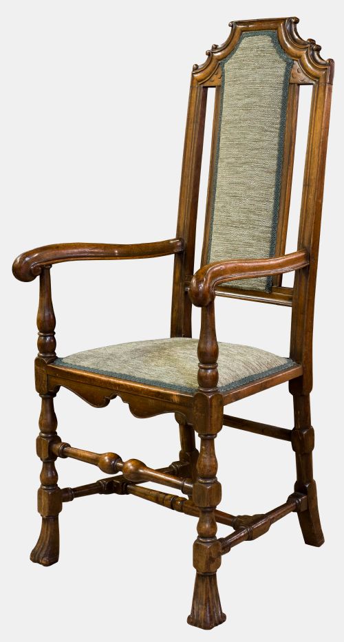 Carolean Style Elbow Chair