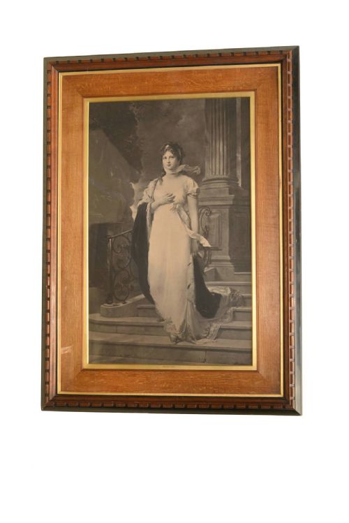 Framed Large Picture of Konigin Luise (Queen Luise of Prussia)