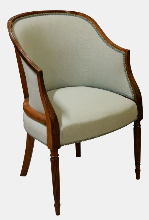 Mahogany Framed Tub Chair