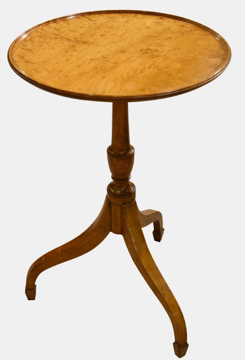 19th Century Maplewood Dishtop Wine Table