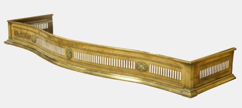Georgian Pierced Brass Fender